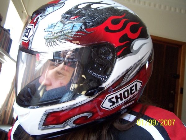 Helmet front shot